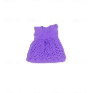 Purple Hand Knitted Frock