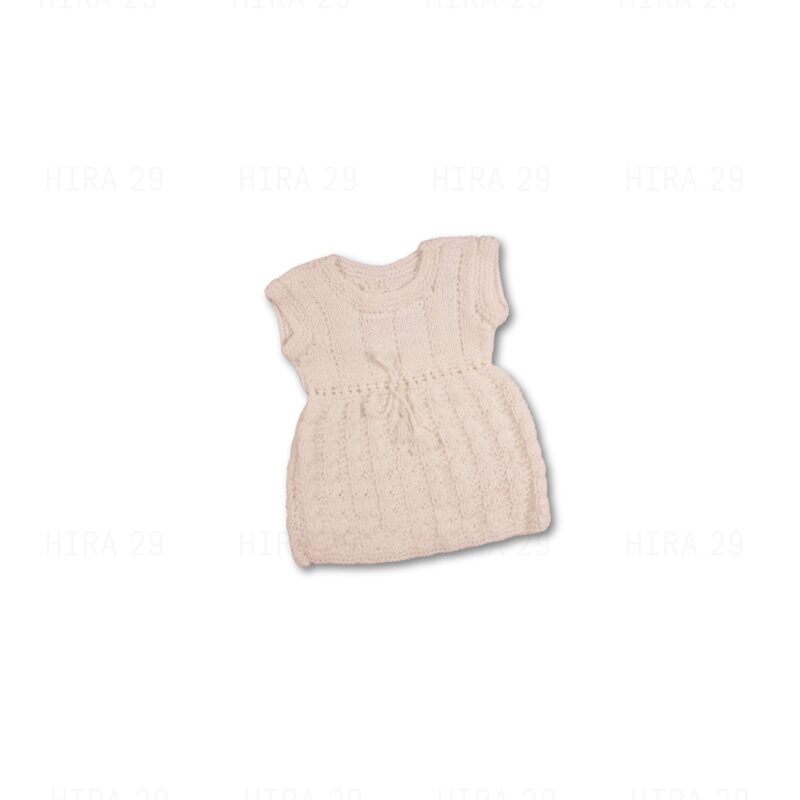 White crafted frock