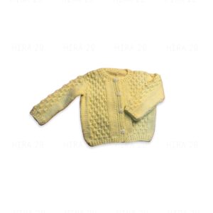 Soft Yellow Hand Knitted